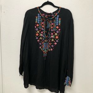 Nwt Johnny Was embroidered tunic 3x
